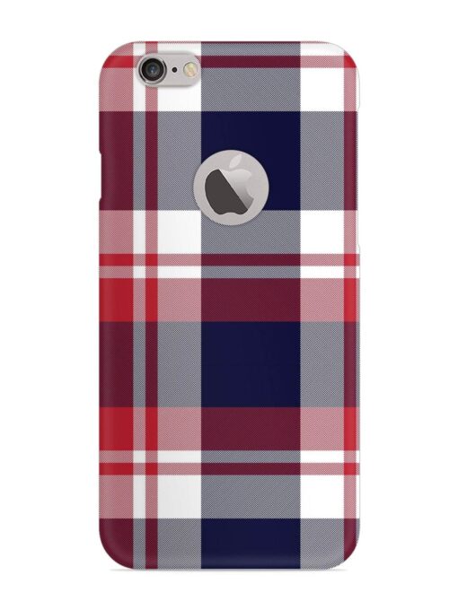 Classic Plaid Tartan Snap Case for Apple Iphone 6 (Logo Cut) Zapvi