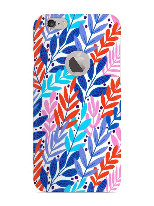 Bright Floral Tropical Snap Case for Apple Iphone 6 (Logo Cut) Zapvi