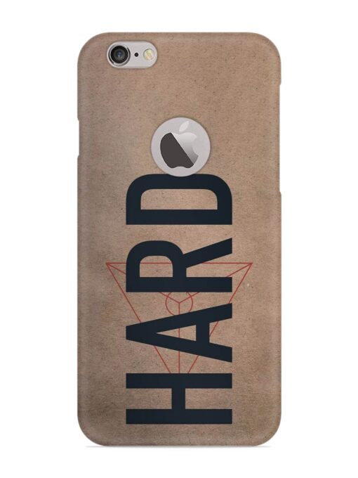 Hard Typo Snap Case for Apple Iphone 6 (Logo Cut) Zapvi