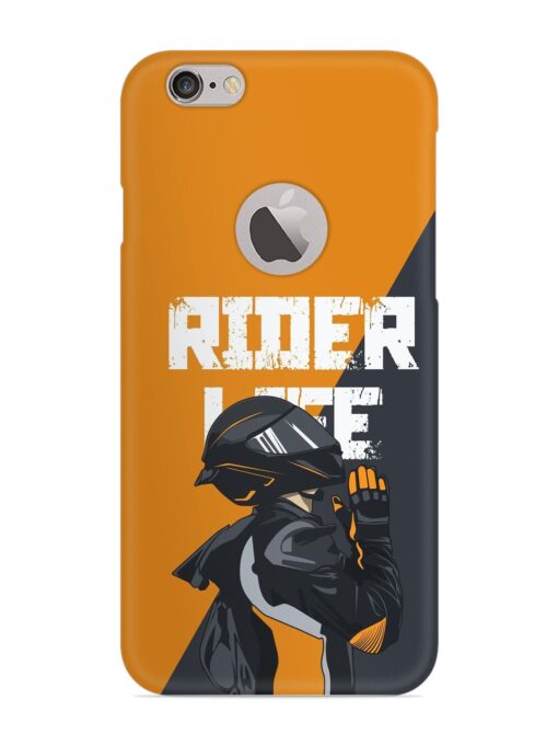 Rider Life Snap Case for Apple Iphone 6 (Logo Cut) Zapvi