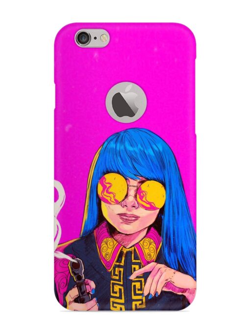 Aesthetic Anime Girl Snap Case for Apple Iphone 6 (Logo Cut) Zapvi