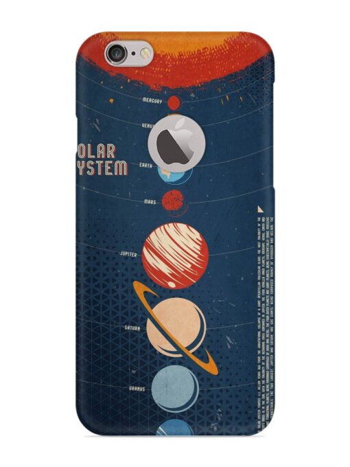 Solar System Vector Snap Case for Apple Iphone 6 (Logo Cut) Zapvi