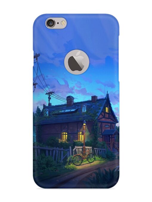 Beautiful Village House Snap Case for Apple Iphone 6 (Logo Cut) Zapvi