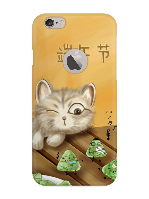 Cat Scorpion Dancing Snap Case for Apple Iphone 6 (Logo Cut) Zapvi