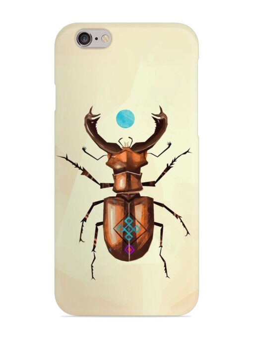 Stag Beetle Vector Snap Case for Apple Iphone 6 Plus Zapvi