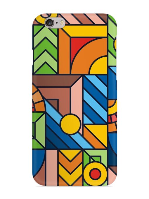 Colorful Geometric Snap Case for Apple Iphone 6 Plus Zapvi