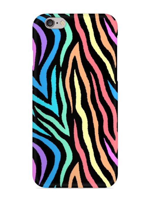 Colorful Abstract Zebra Snap Case for Apple Iphone 6 Plus Zapvi