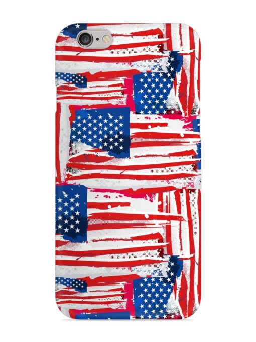 Usa Flag Seamless Snap Case for Apple Iphone 6 Plus Zapvi