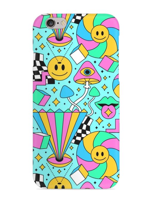 Trippy Rainbow 60S Snap Case for Apple Iphone 6 Plus Zapvi