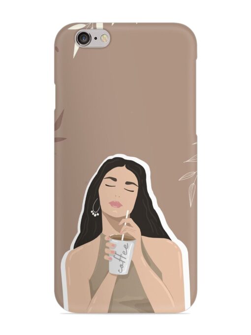 Girl With Coffee Snap Case for Apple Iphone 6 Plus Zapvi