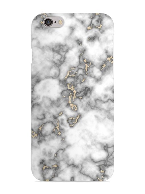 Gray And Gold Marble Snap Case for Apple Iphone 6S Zapvi