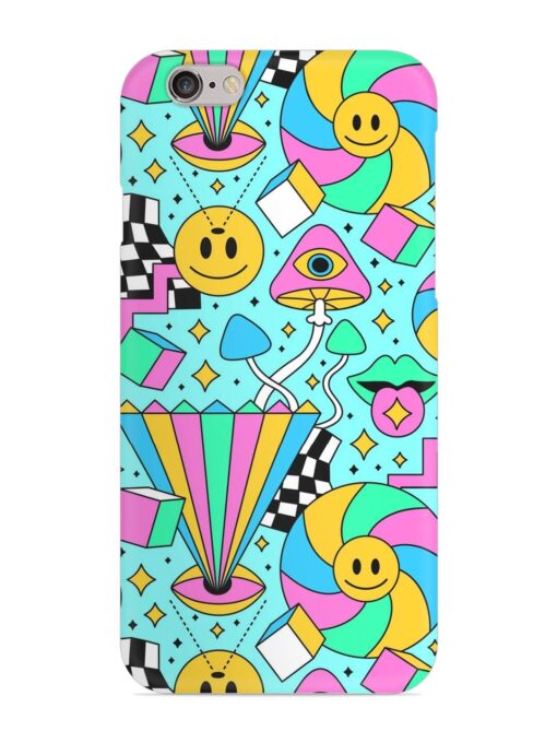 Trippy Rainbow 60S Snap Case for Apple Iphone 6S Zapvi