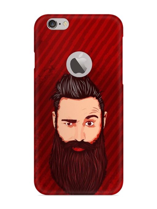 Beardo Man Snap Case for Apple Iphone 6S (Logo Cut) Zapvi