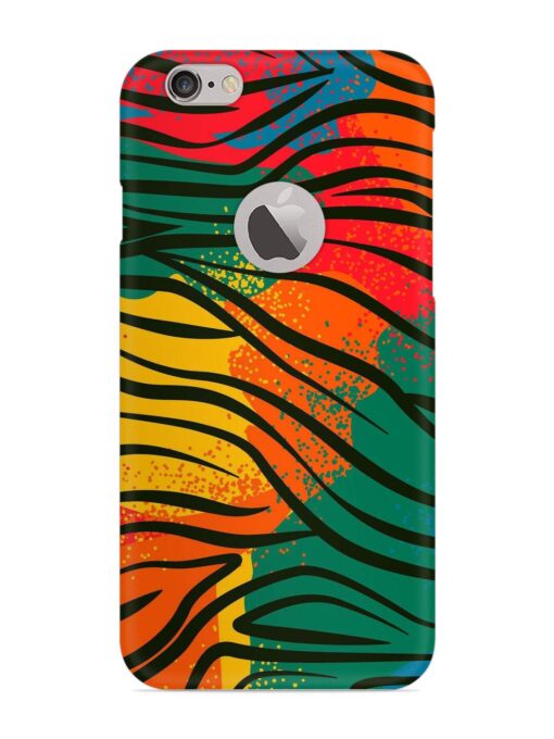 Bright Colorful Snap Case for Apple Iphone 6S (Logo Cut) Zapvi