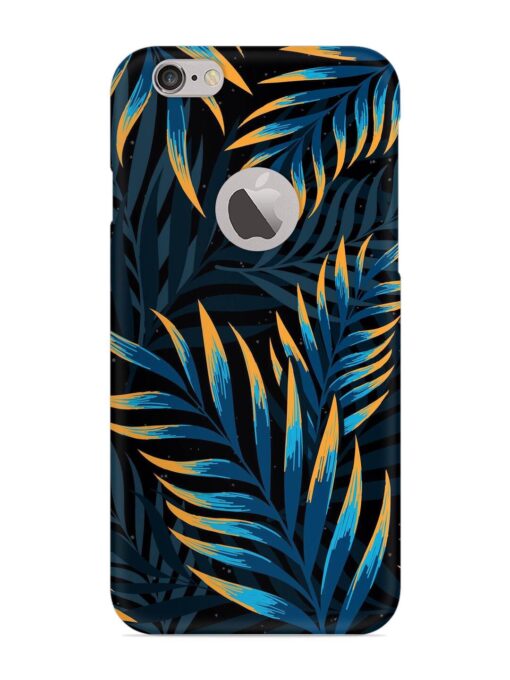 Abstract Leaf Art Snap Case for Apple Iphone 6S (Logo Cut) Zapvi