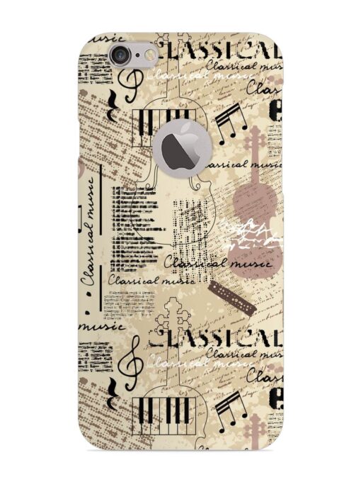 Classical Music Lpattern Snap Case for Apple Iphone 6S (Logo Cut) Zapvi