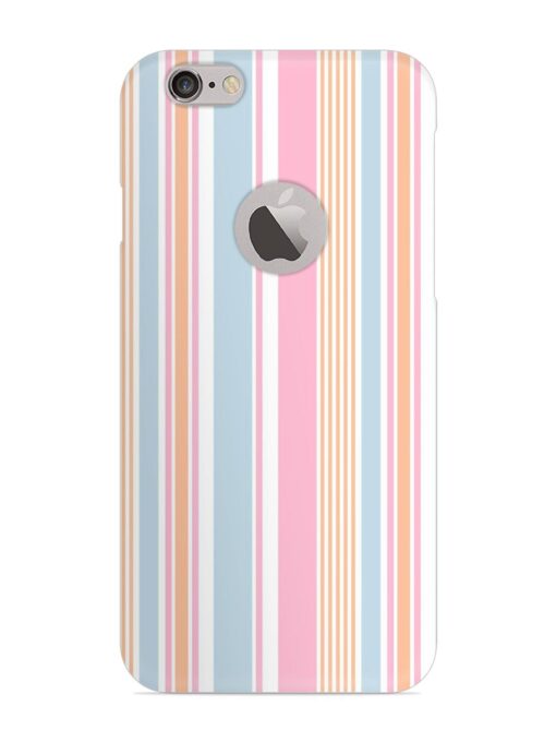 Stripe Seamless Pattern Snap Case for Apple Iphone 6S (Logo Cut) Zapvi