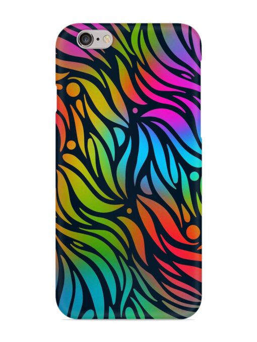 Abstract Leaf Design Snap Case for Apple Iphone 6S Plus Zapvi