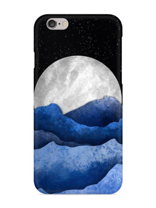 Full Moon Mountain Vector Snap Case for Apple Iphone 6S Plus Zapvi