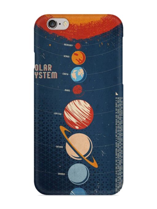 Solar System Vector Snap Case for Apple Iphone 6S Plus Zapvi