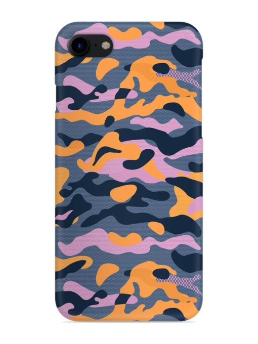 Camouflage Army Military English Orange Art Snap Case for Apple Iphone 7 Zapvi