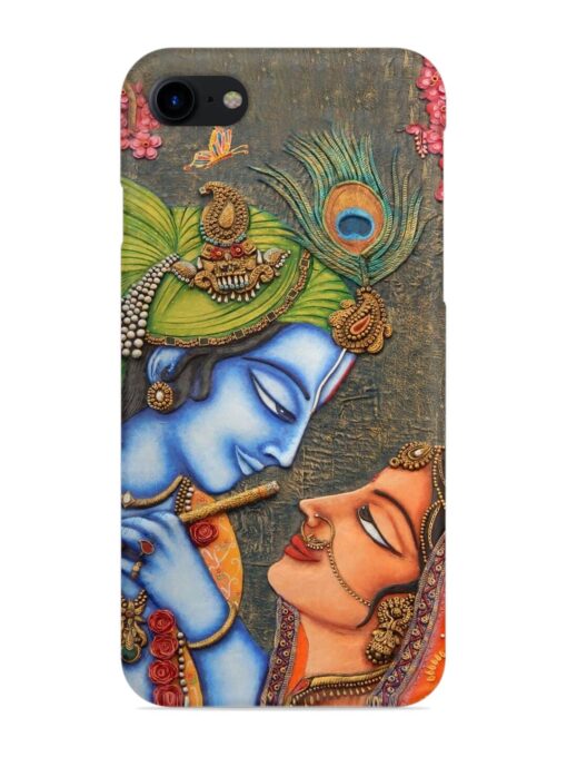 Lord Radha Krishna Flute Art Snap Case for Apple Iphone 7 Zapvi