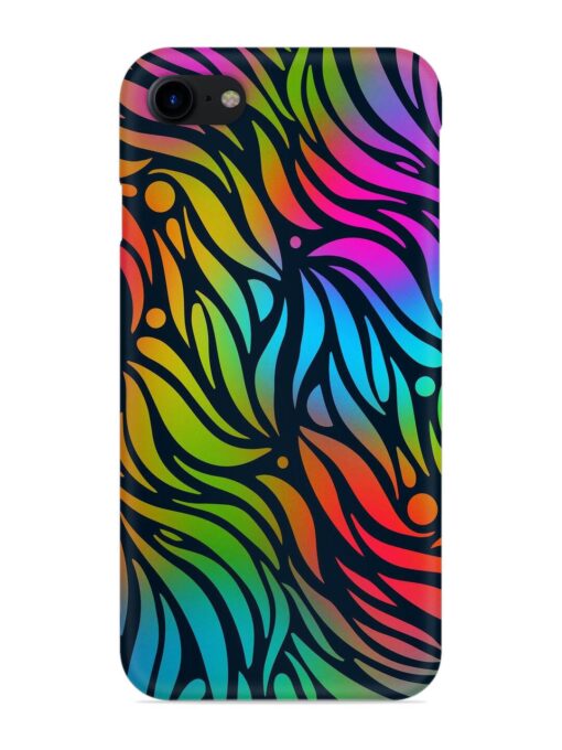 Abstract Leaf Design Snap Case for Apple Iphone 7 Zapvi