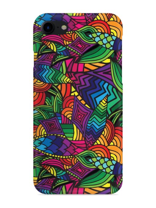 Abstract Multicolor Seamless Snap Case for Apple Iphone 7 Zapvi