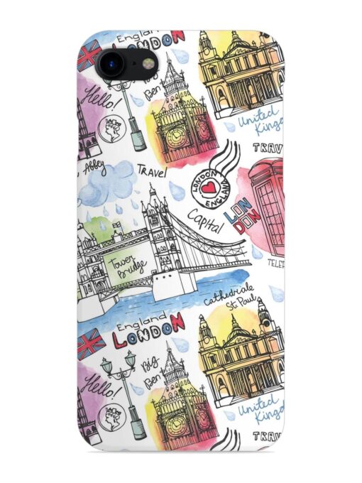 Vector London Landmark Snap Case for Apple Iphone 7 Zapvi