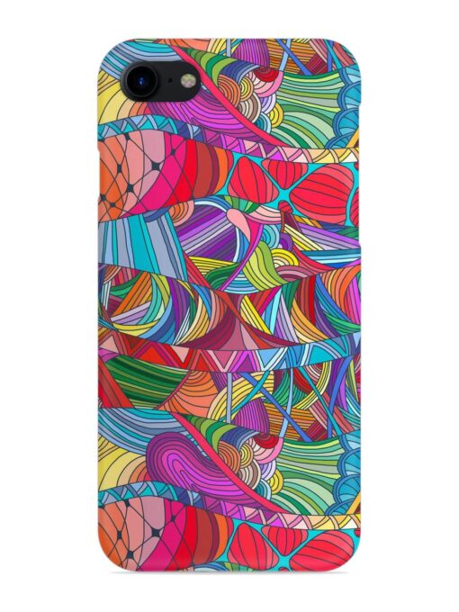 Seamless Patterns Hand Drawn Snap Case for Apple Iphone 7 Zapvi