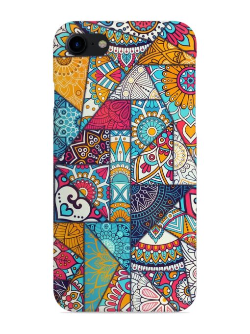 Patchwork Pattern Vintage Snap Case for Apple Iphone 7 Zapvi