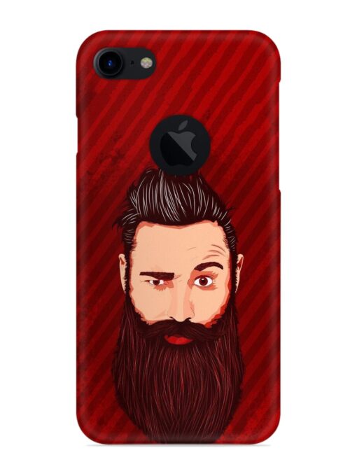 Beardo Man Snap Case for Apple Iphone 7 (Logo Cut) Zapvi