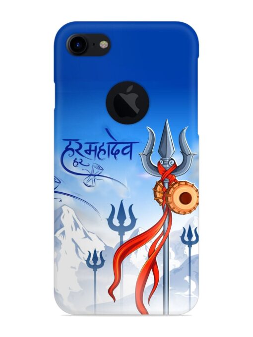 Har Har Mahadev Trishul Snap Case for Apple Iphone 7 (Logo Cut) Zapvi