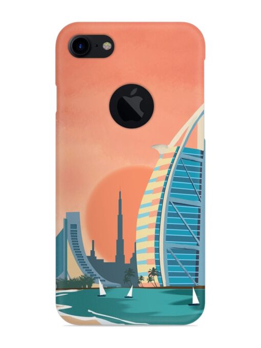 Dubai Architectural Scenery Snap Case for Apple Iphone 7 (Logo Cut) Zapvi