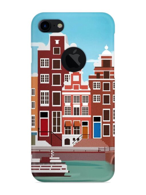 Scenery Architecture Amsterdam Landscape Snap Case for Apple Iphone 7 (Logo Cut) Zapvi