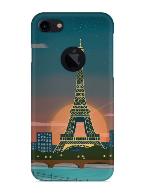 Scenery Architecture France Paris Snap Case for Apple Iphone 7 (Logo Cut) Zapvi