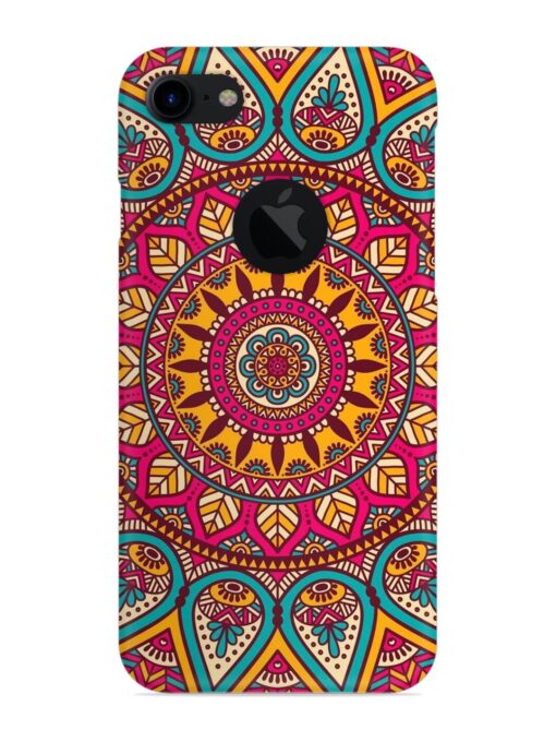 Mandala Joy Snap Case for Apple Iphone 7 (Logo Cut) Zapvi