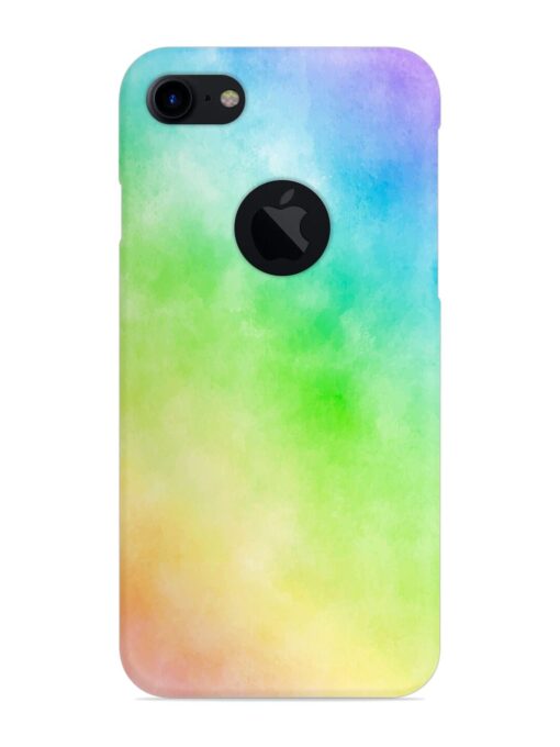 Watercolor Mixture Snap Case for Apple Iphone 7 (Logo Cut) Zapvi