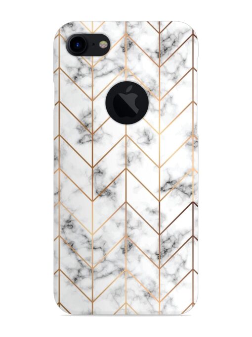 Vector Marble Texture Snap Case for Apple Iphone 7 (Logo Cut) Zapvi