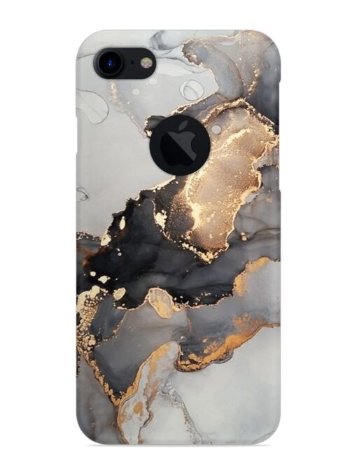 Luxury Abstract Fluid Snap Case for Apple Iphone 7 (Logo Cut) Zapvi