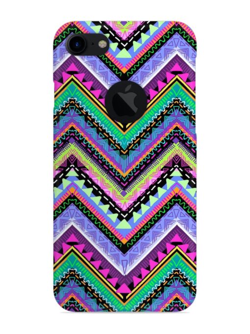 Tribal Aztec Print Snap Case for Apple Iphone 7 (Logo Cut) Zapvi