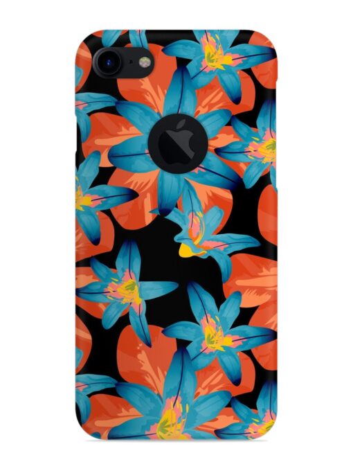 Philippine Flowers Seamless Snap Case for Apple Iphone 7 (Logo Cut) Zapvi