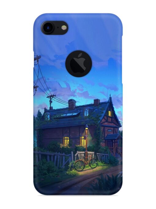 Beautiful Village House Snap Case for Apple Iphone 7 (Logo Cut) Zapvi