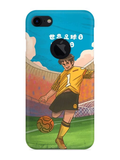 Soccer Kick Snap Case for Apple Iphone 7 (Logo Cut) Zapvi