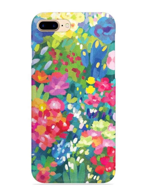 Watercolor Flower Art Snap Case for Apple Iphone 7 Plus Zapvi