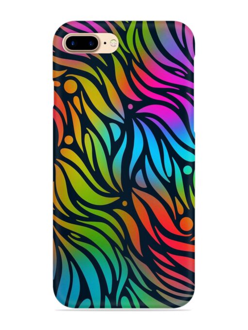 Abstract Leaf Design Snap Case for Apple Iphone 7 Plus Zapvi