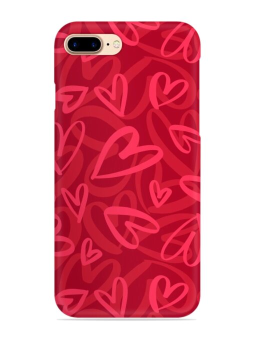 Seamless Romantic Pattern Snap Case for Apple Iphone 7 Plus Zapvi