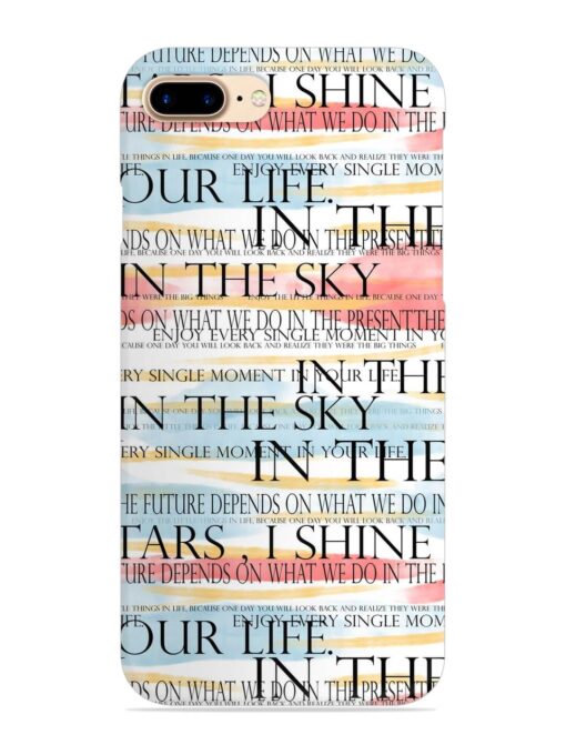 Seamless Slogans Pattern Snap Case for Apple Iphone 7 Plus Zapvi