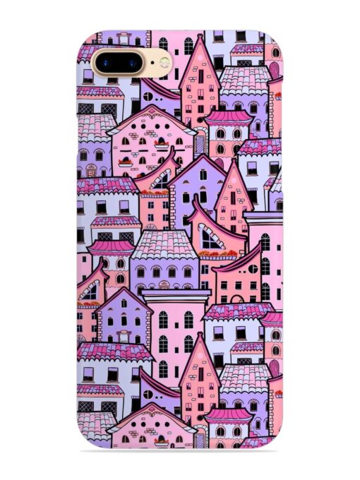 Seamless Pattern Houses Snap Case for Apple Iphone 7 Plus Zapvi