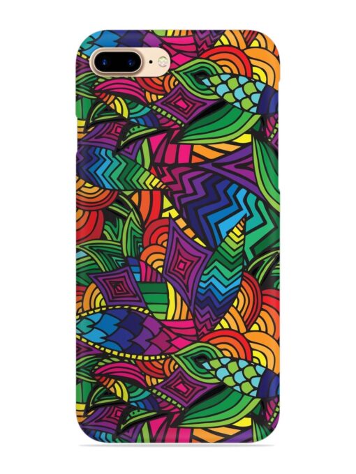 Abstract Multicolor Seamless Snap Case for Apple Iphone 7 Plus Zapvi